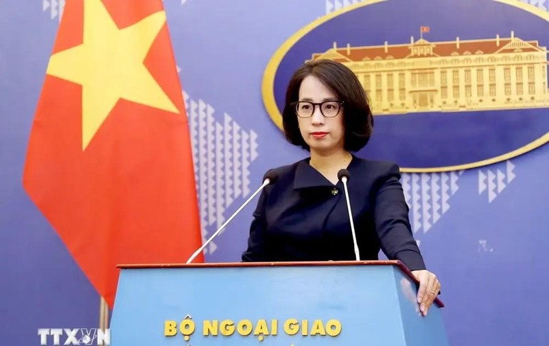 Spokeswoman of the Ministry of Foreign Affairs Pham Thu Hang (Photo: VNA) 