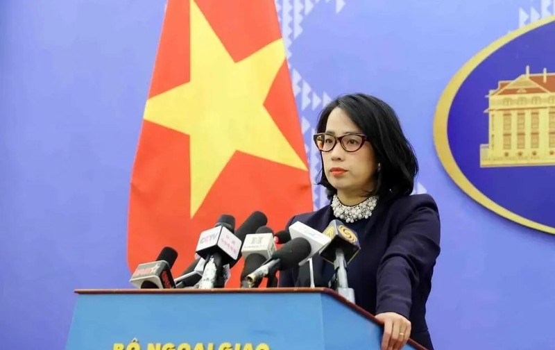 Spokeswoman of the Ministry of Foreign Affairs Pham Thu Hang (Photo: VNA) 