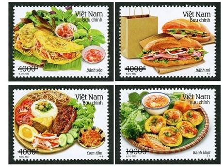 A stamp featuring banh khot costs VND19,000, while the price of the three remaining stamps stands at VND4,000 each, reported Radio the Voice of Vietnam (VOV).