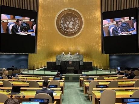 At a debate of the UN General Assembly (Photo: VNA)