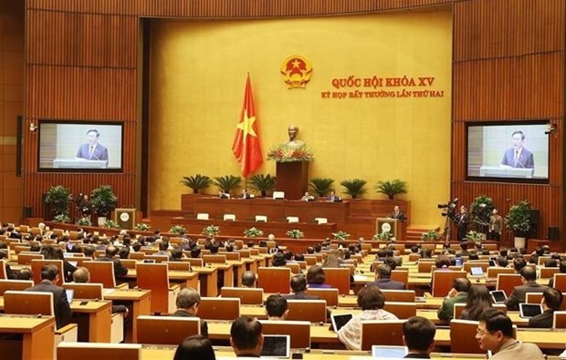 At the closing session of the NA's second extraordinary meeting (Photo: VNA)