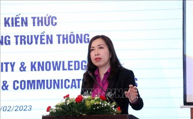 Deputy Foreign Minister Le Thi Thu Hang speaks at the event (Photo: VNA)