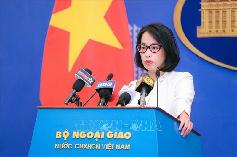 Vice spokesperson of the Vietnamese Ministry of Foreign Affairs Pham Thu Hang (Photo: VNA)