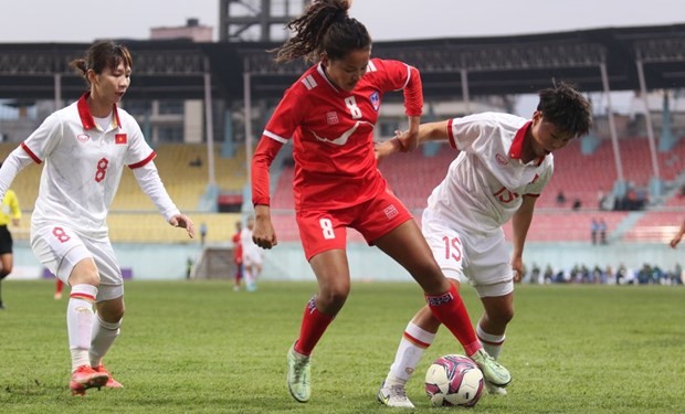 Besides the April 5 match, Vietnam and Nepal will play again on April 8. (Photo: The All Nepal Football Association)