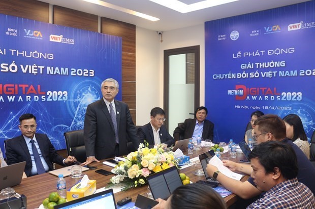 The launch of the Vietnam Digital Awards 2023 in Hanoi on April 18 (Source: Organising committee)