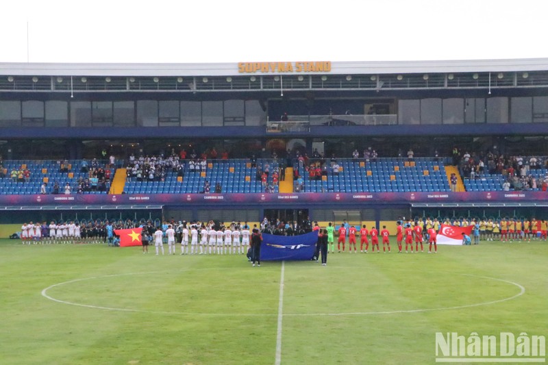 This was the second match of Vietnam U22 and Singapore U22 at the 32nd SEA Games. It took place at 4pm on May 3.