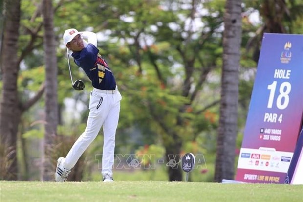 Golfer Le Khanh Hung (Photo: VNA)