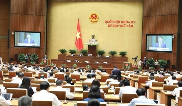 The law building work will be the focal task of the 15th National Assembly during the third working day of its fifth session on May 24. (Photo: VNA)