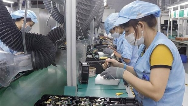 In the second half of this year, Vietnamese exports will likely improve modestly as the global electronics cycle rebounds. (Photo: VNA)