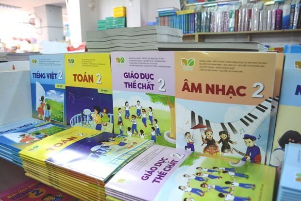 Some textbooks of the new general education programme (Photo: VietnamPlus)