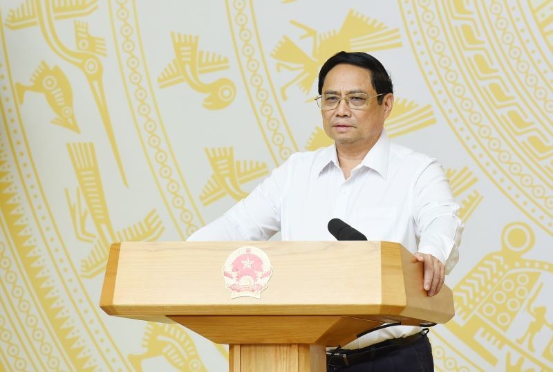 Prime Minister Pham Minh Chinh speaks at the event (Photo: NDO)