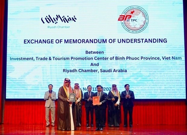 The forum is jointly held by the Vietnamese Ministry of Foreign Affairs, and the Embassy and the Riyadh Chamber of Commerce and Industry of Saudi Arabia. (Photo: VNA)