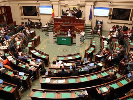 At the plenary session of the Belgian Chamber of Representatives. (Photo: VNA)