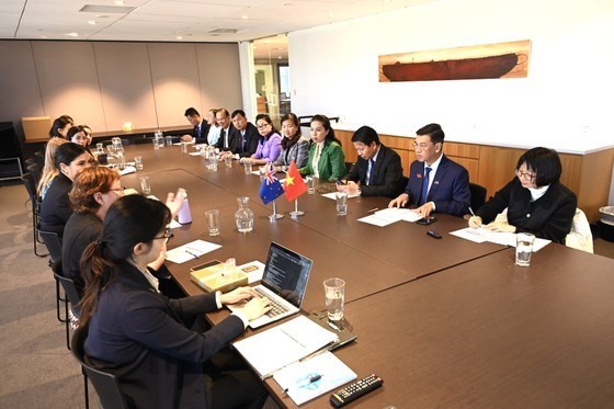 At the meeting between a delegation from the HCM City People's Council and Wellington City Council. (Photo: sggp.org.vn)