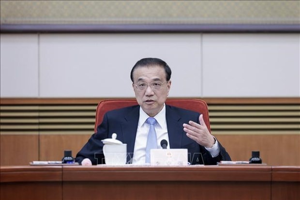 Li Keqiang, while serving as the Premier of China, presides over a government meeting in Beijing on February 3, 2023. (Photo: Xinhua/VNA)