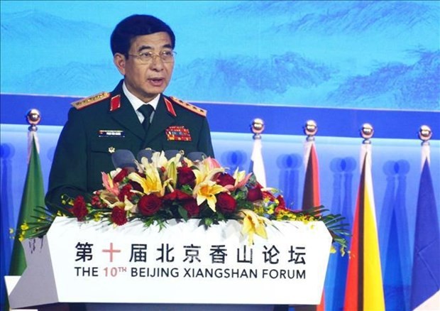 Minister of National Defence Gen. Phan Van Giang speaks at the event (Photo: VNA)