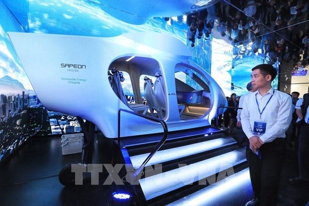 A model displayed at the Vietnam International Innovation Expo 2023. (Photo: VNA)