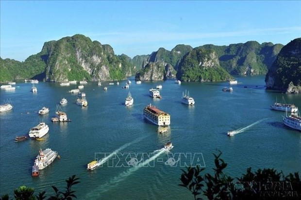 A corner of Ha Long Bay, the first world natural heritage site of Vietnam, located off the coast of Quang Ninh province. (Photo: VNA)