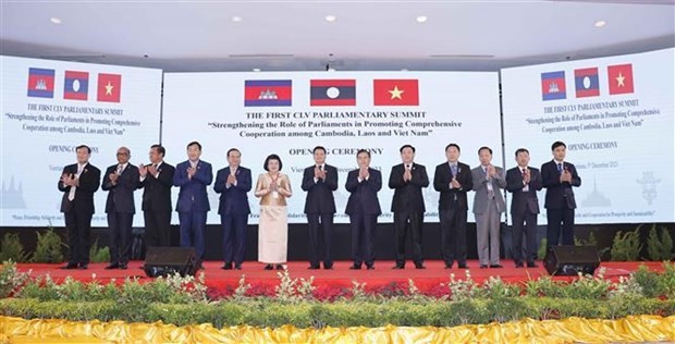 Delegates at the first CLV Parliamentary Summit (Photo: VNA)