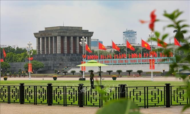 The President Ho Chi Minh Mausoleum in Hanoi. (Photo: VNA)