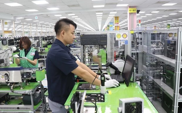 Workers at Samsung Electronics in Bac Ninh province (Photo: VNA)