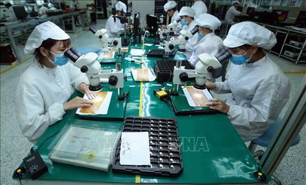 Electronics component production in Hung Yen (Photo: VNA)