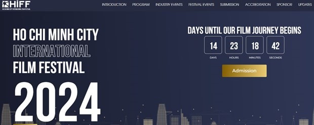 A screenshot of the website of the International Film Festival. (HIFF 2024).