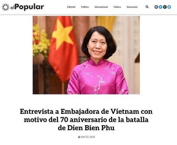 Vietnamese Ambassador to Argentina Ngo Minh Nguyet (Photo: VNA)