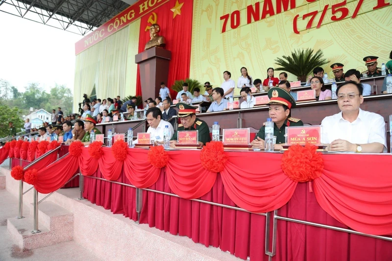 Delegates co-chaired the military parade rehearsal on the morning of May 3.