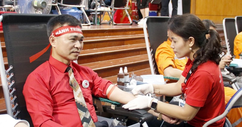 At a blood donation event. (Photo: VNA)