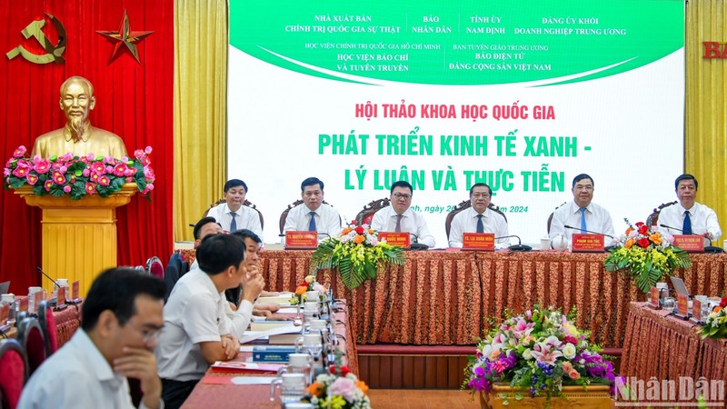 National scientific conference with the theme "Green Economic Development - Theory and Practice" held in Nam Dinh Province on the morning of June 26.