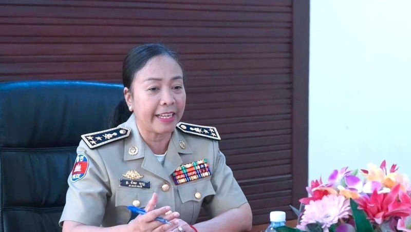 Deputy General Secretary of the National Authority for Combating Drugs of Cambodia, General Chey Beaupha. (Photo: VNA)