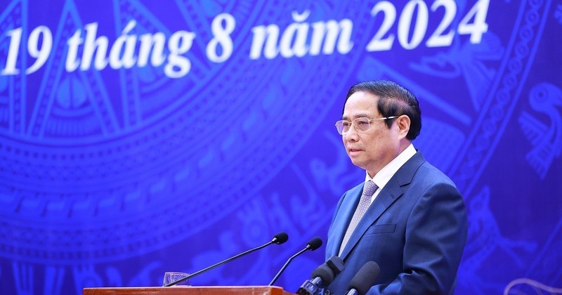 Prime Minister Pham Minh Chinh addresses the conference (Photo: VNA)