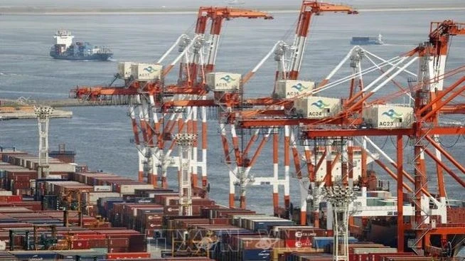 A cargo port in Tokyo, Japan. (Photo: Kyodo/VNA)