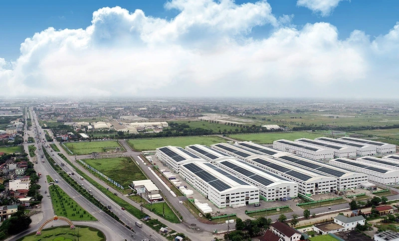 An Phat Complex Industrial Park in Hai Duong Province aims to be a high-tech, green, sustainable industrial park model. (Photo: VAN ANH)