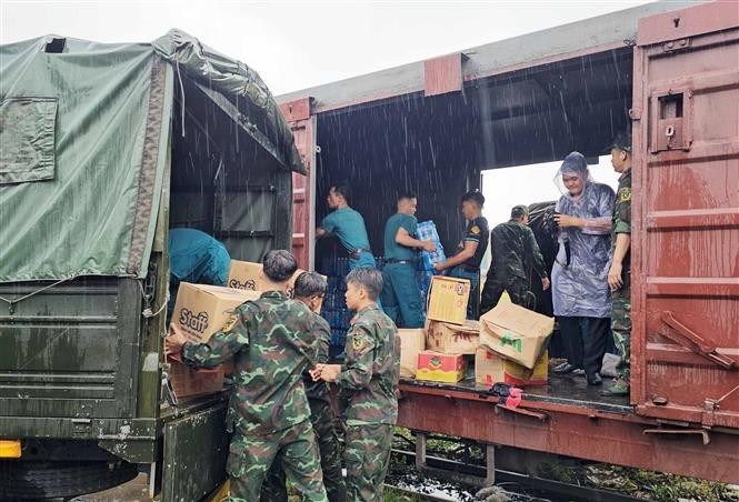 Donations to be delivered to residents in Yen Bai and Phu Tho provinces. (Photo: VNA)