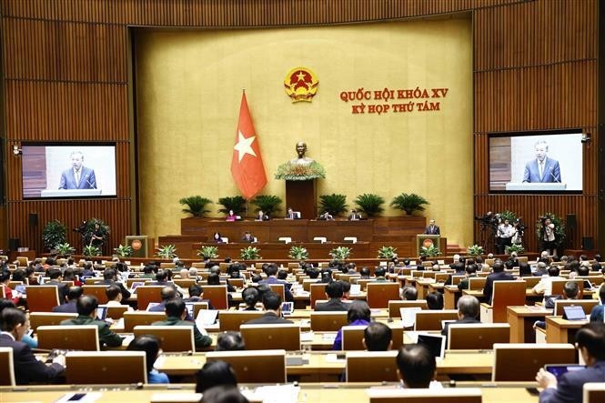 Party General Secretary and State President To Lam addresses the 8th session of the 15th-tenure National Assembly on October 21. (Photo: VNA)