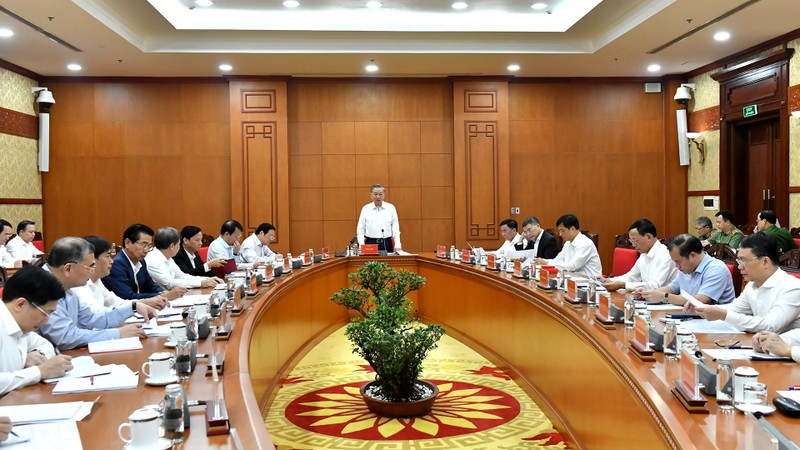 Party General Secretary To Lam chairs a meeting of the Central Steering Committee for Prevention and Control of Corruption and Negative Phenomena