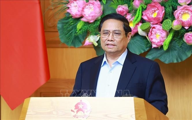 PM Pham Minh Chinh, head of the national committee for education and training reform, speaks at the meeting on November 2. (Photo: VNA)