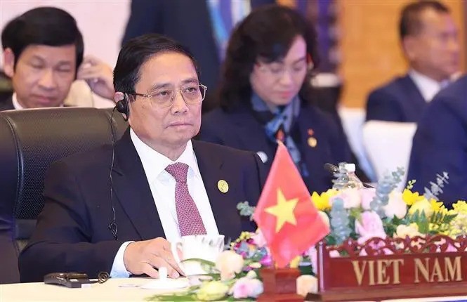 PM Pham Minh Chinh attends the 10th ACMECS Summit. (Photo: VNA)