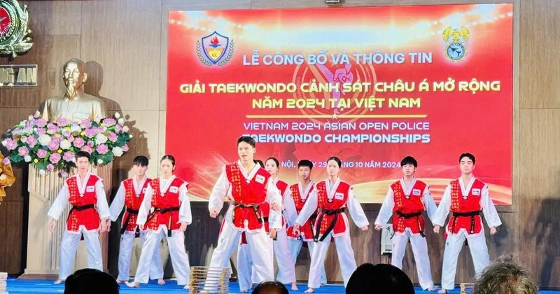 Twenty-three countries and territories have so far registered for the Asian Police Taekwondo Championship 2024 that will be held in Vietnam in next month. (Photo: cand.com.vn)