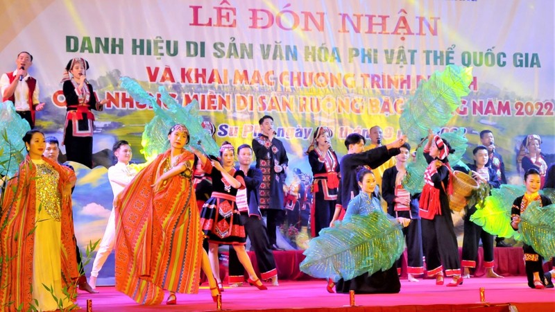 A performance at the opening ceremony (Photo: baohagiang.vn)