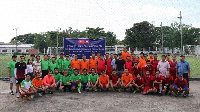 Football tournament in Vientiane marks Vietnam-Laos Solidarity and Friendship Year