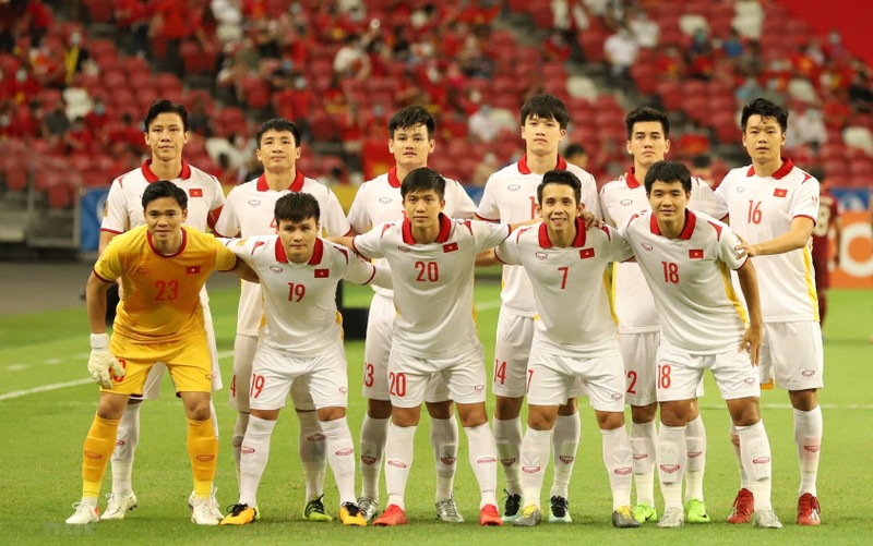 The Vietnamese team (Photo: VNA) 