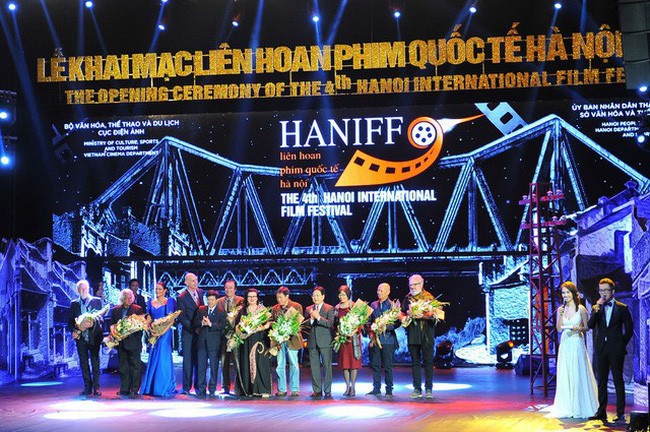 At the opening ceremony of the 6th Hanoi International Film Festival (Photo: hanoimoi.com.vn)