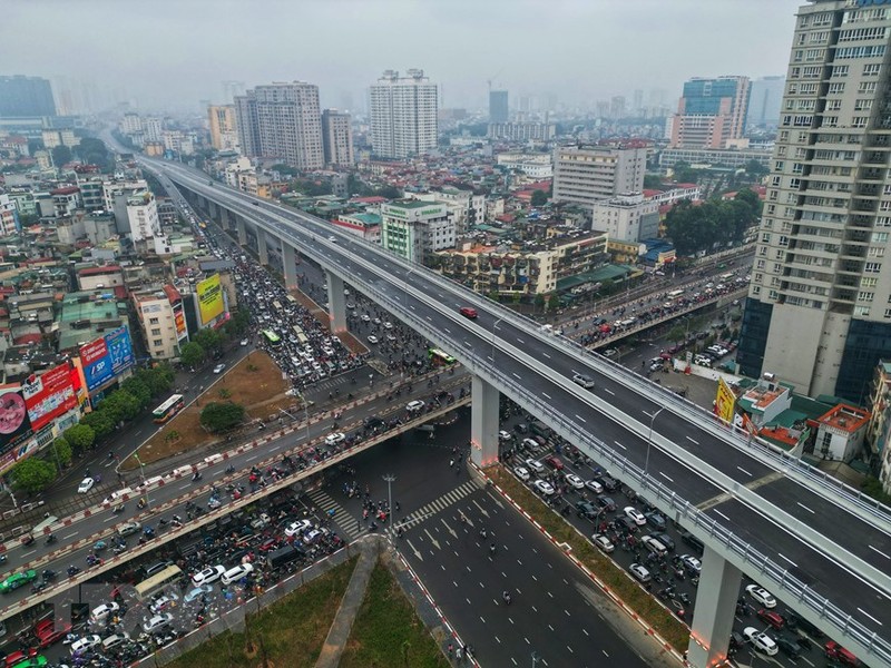 Hanoi: Elevated Ring Road No.2 opened to traffic (Photo: VNA)