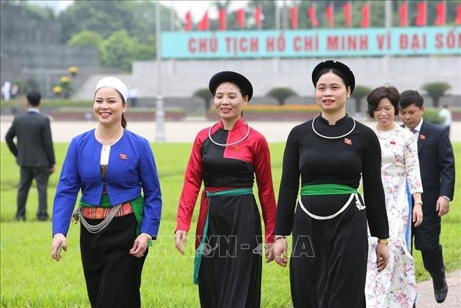 Female delegates of the 14th National Assembly of Vietnam. (Photo: VNA)