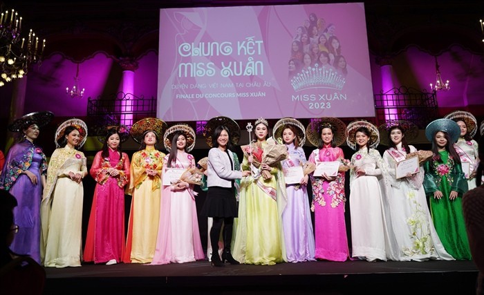 Miss Spring 2023, themed “Vietnamese Charm in Europe", is part of VietFest organised by the Vietnamese Students’ Association in France (Photo: UEVF)