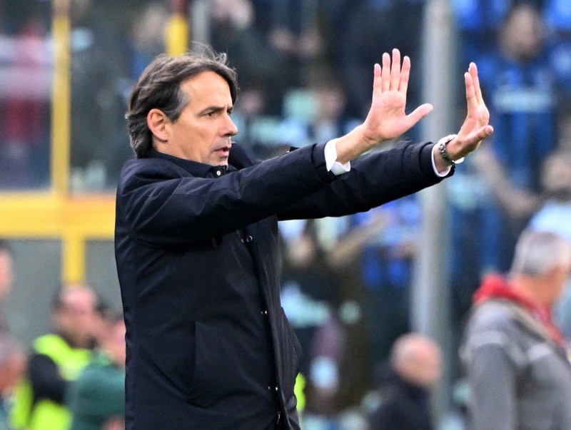 Inter Milan coach Simone Inzaghi reacts - Serie A - Salernitana v Inter Milan - Stadio Arechi, Salerno, Italy - April 7, 2023. (Photo: Reuters)