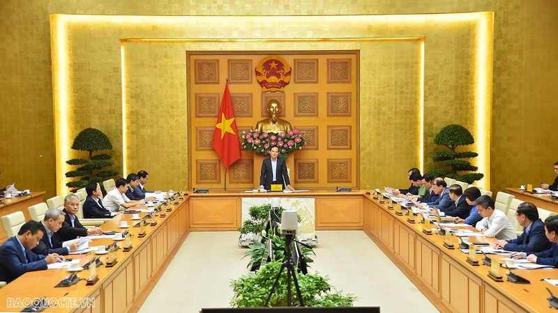 Deputy Prime Minister Tran Luu Quang speaking at the event (Photo: VNA)